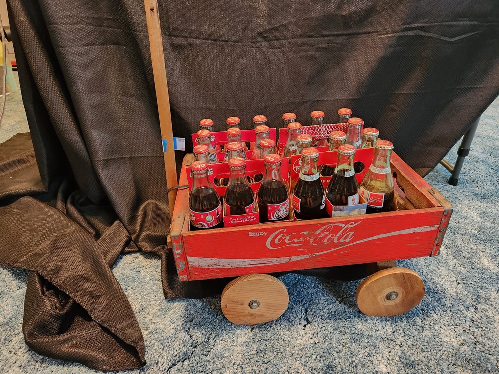 Coca Cola crate wagon