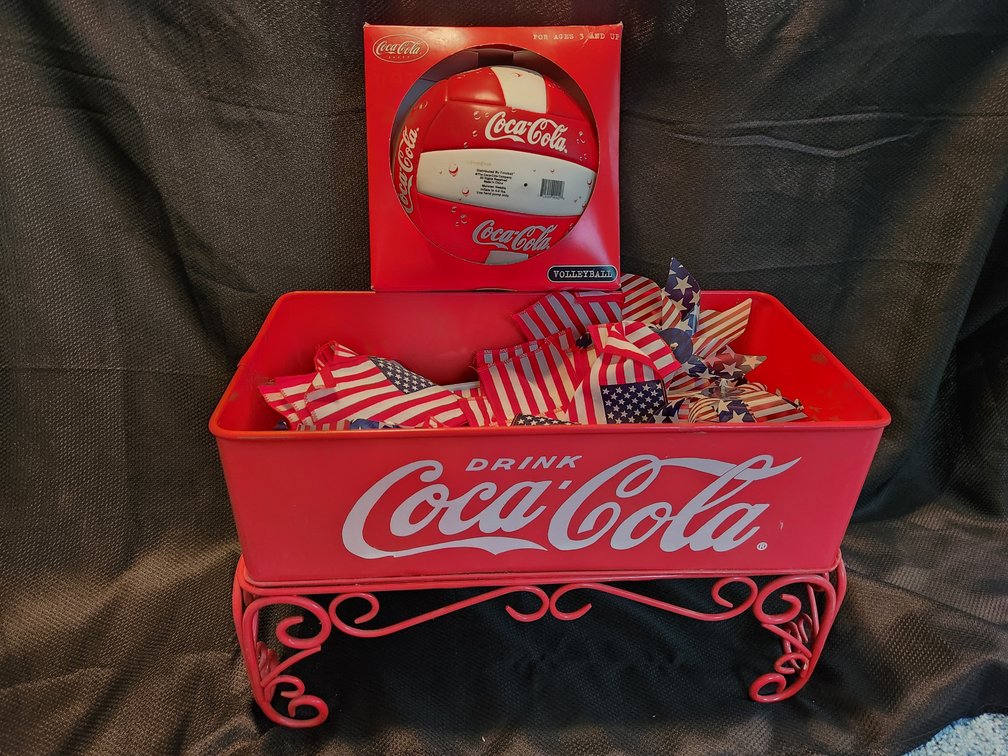 Coca Cola Metal Flower Stand