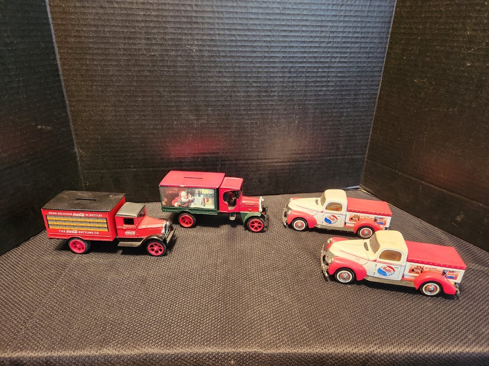 Coca Cola and Pepsi Collectible Trucks