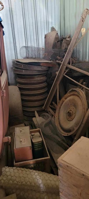 Model A and Model T pieces and parts complete storage unit