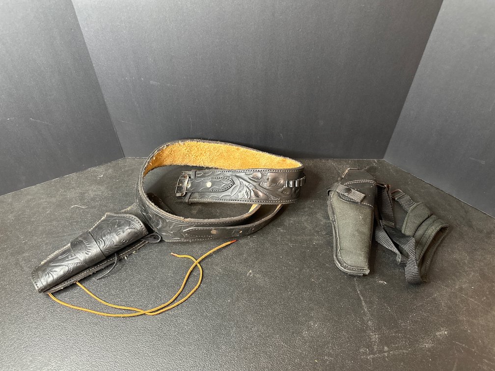 Leather Gun Holster Belt