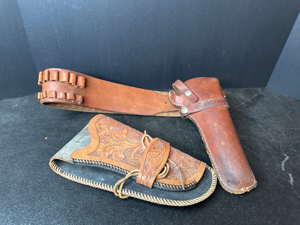 Leather Gun Holster Belt