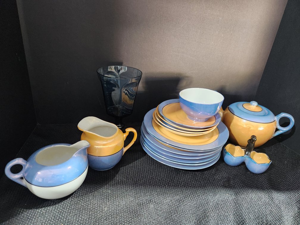 Gold and Blue China