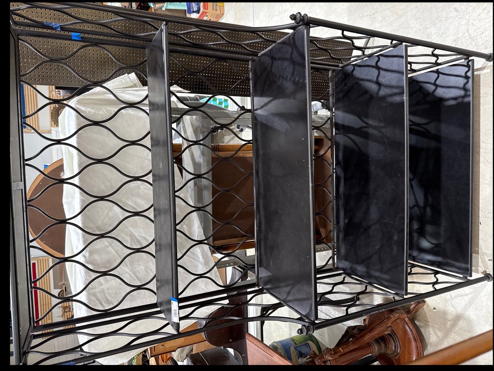 Bakers Rack and Metal Shelving