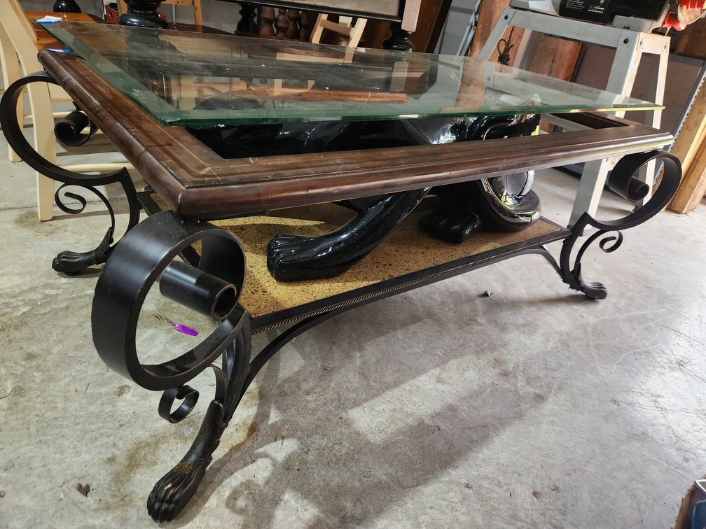 Iron Claw Foot Coffee Table