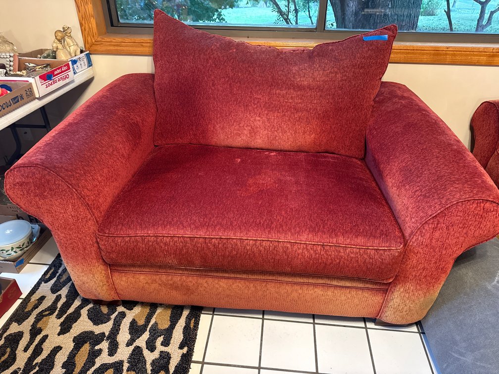 Upholstered Couch and Love Seat