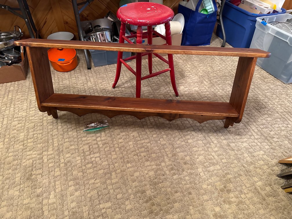Wall Shelf and Stool