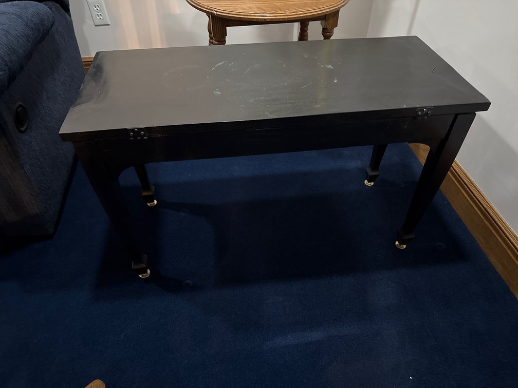 Painted Table with Storage