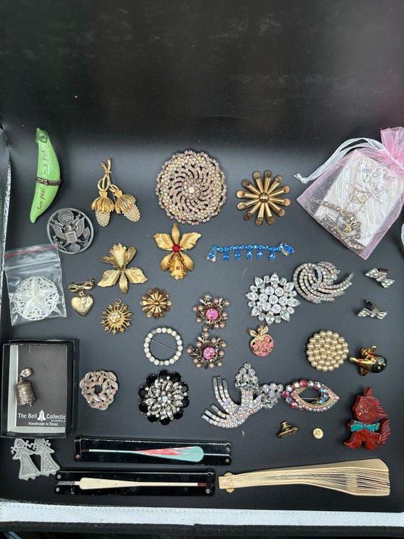 Broaches and Unique Jewelry Items