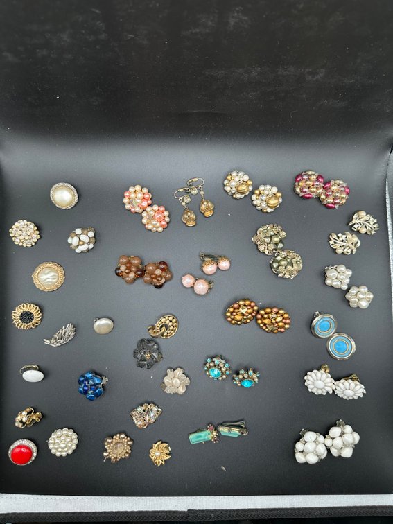 Vintage Clip and Screw Back Earrings