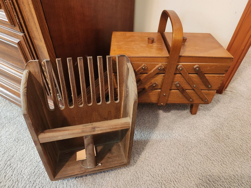 Wood sewing Box