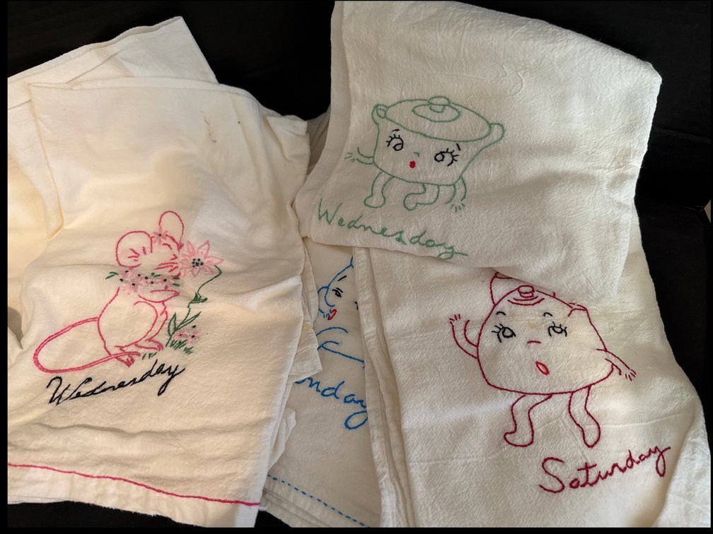 Embroidered Tea Towels