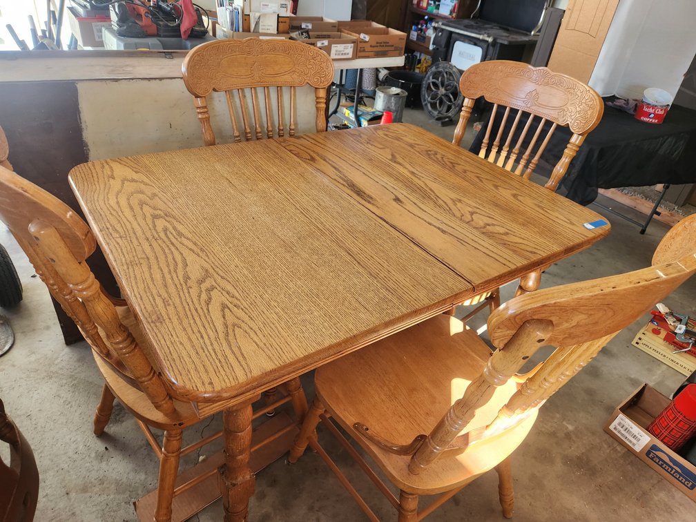 Oak Table and Chairs