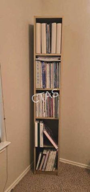 Bookshelf w/ Quilting & Sewing Books and Magazines