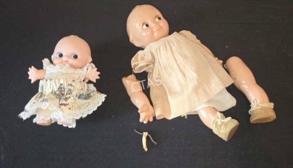 Vintage Kewpie Doll & More Modern Smaller Kewpie