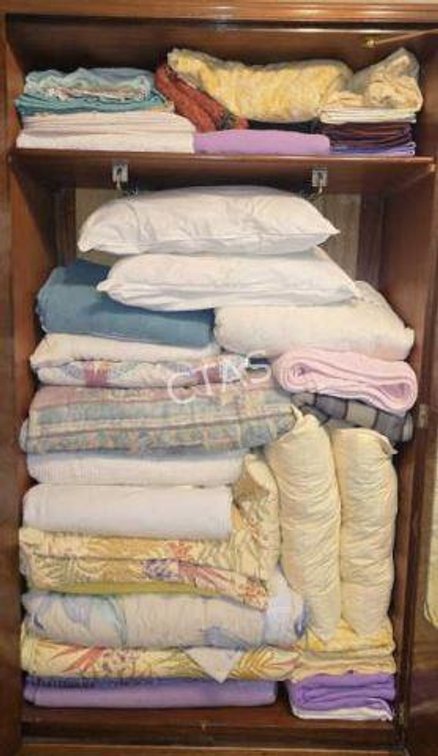 Linens in Wardrobe - Comforters, Sheets, Pillows,