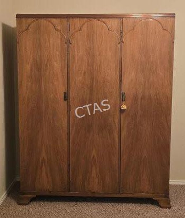 Beautiful 3-Door Maple & Co. Wardrobe