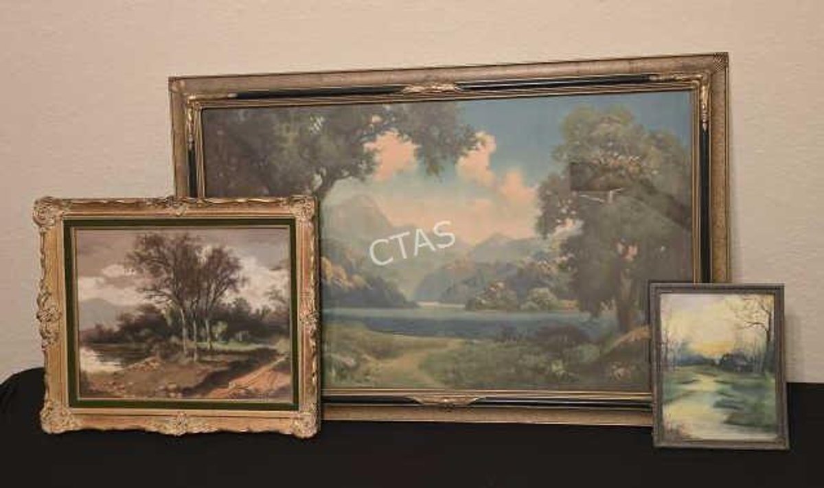 (3) Vintage Water Landscapes