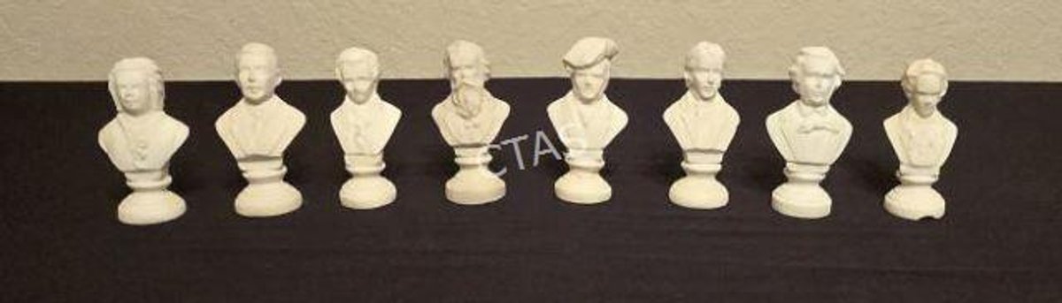 Haibe Composer Bisque Porcelain Busts &