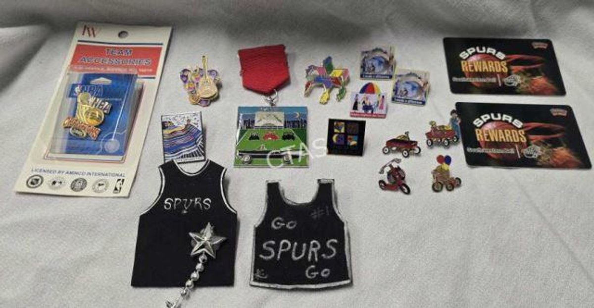 Fiesta Texas, San Antonio & NBA Spurs Pins, Etc.