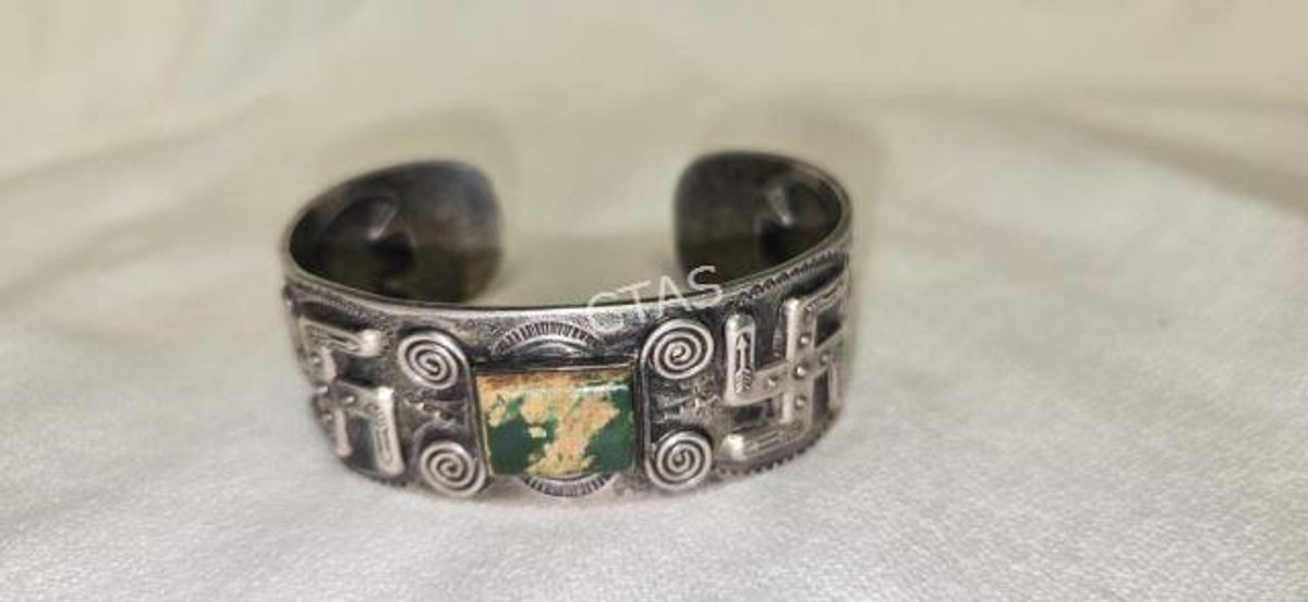 Fred Harvey Era Native American Silver Cuff