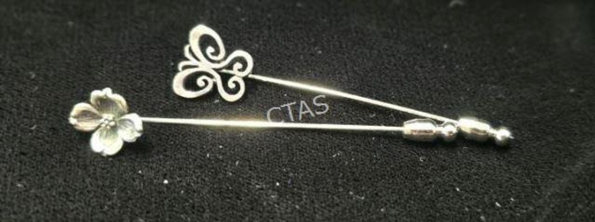 (2) Vintage James Avery Sterling Lapel Pins