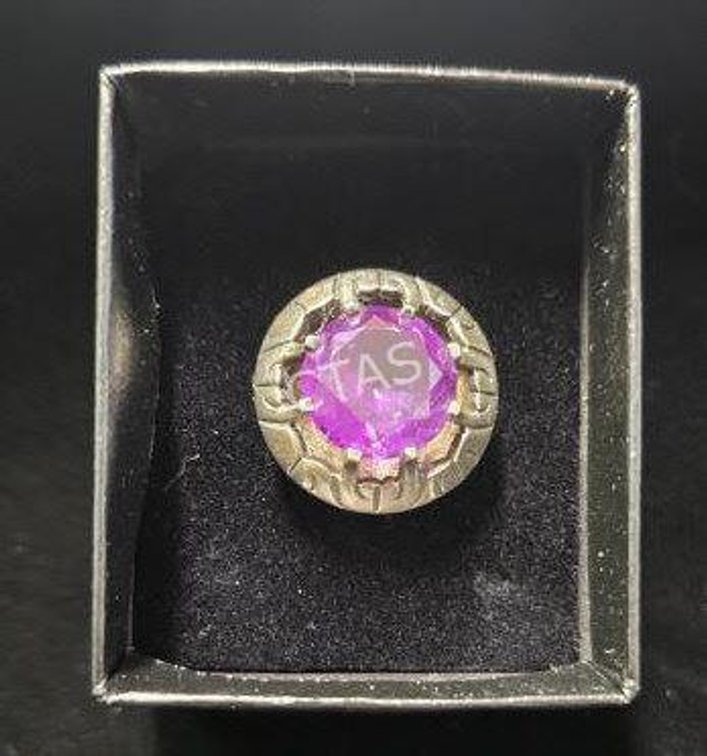 Sterling Silver & Amethyst Stone Ring