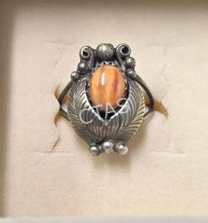 Sterling Silver & Spiny Oyster Ring