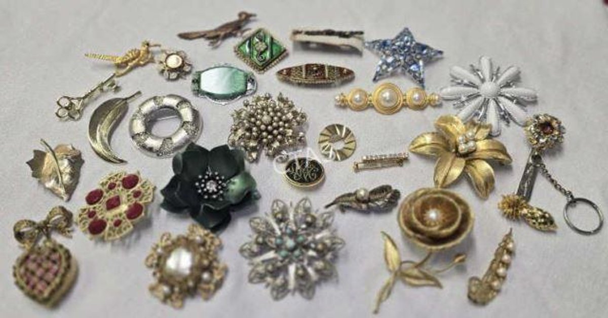 Vintage & More Modern Brooches
