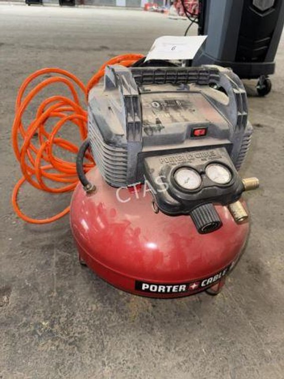 Porter Cable 6 Gal Air Compressor w/ Hose