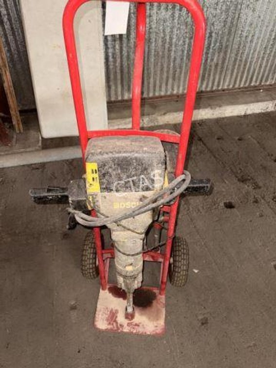 Bosch Concrete Jack Hammer On Dolly