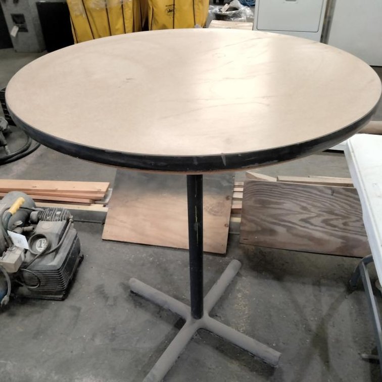Bar Height Cafe' Table Approx: 36" x 42"