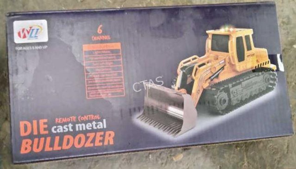 Remote Control Die Cast Metal Bulldozer Toy