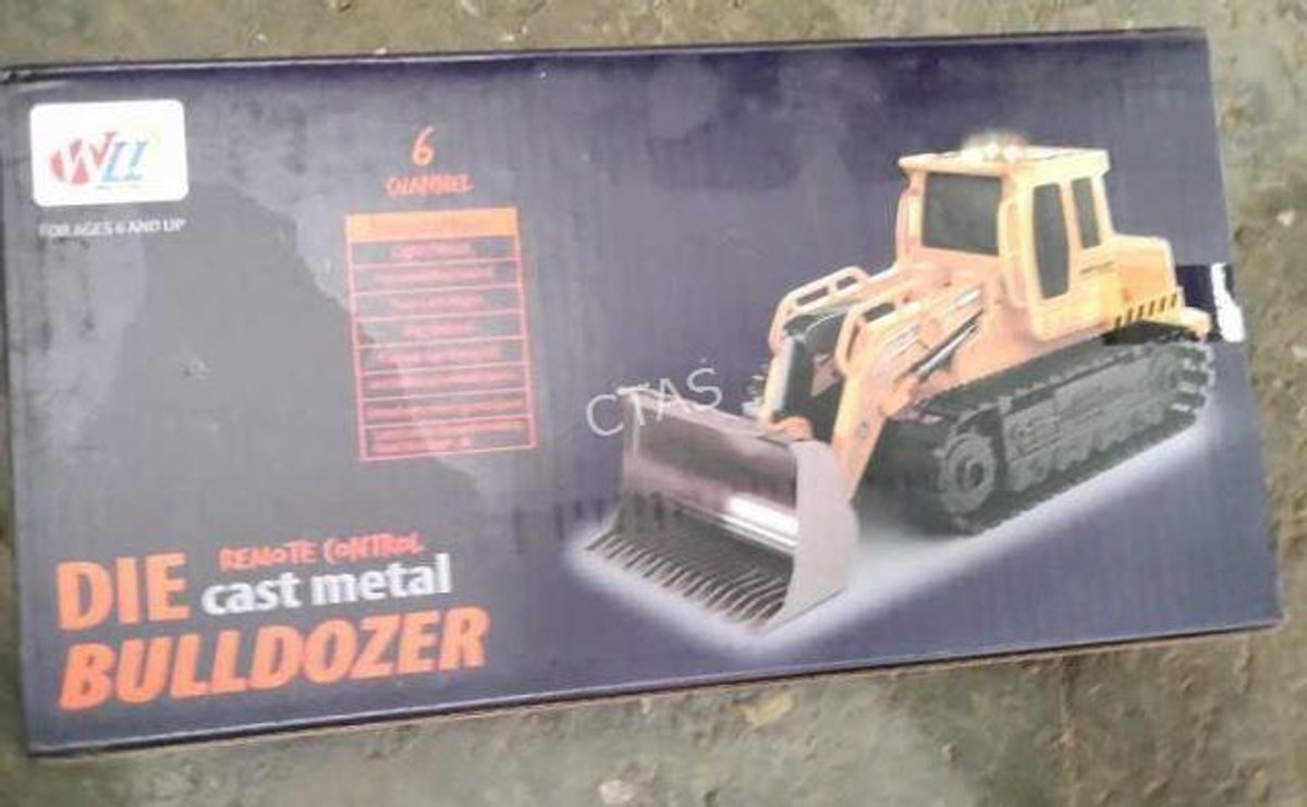 Remote Control Die Cast Metal Bulldozer Toy