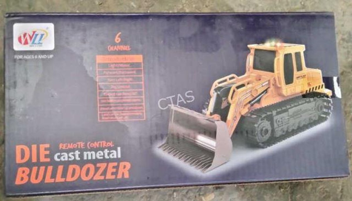 Remote Control Die Cast Metal Bulldozer Toy