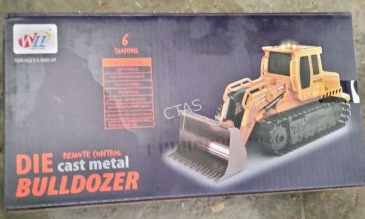 Remote Control Die Cast Metal Bulldozer Toy