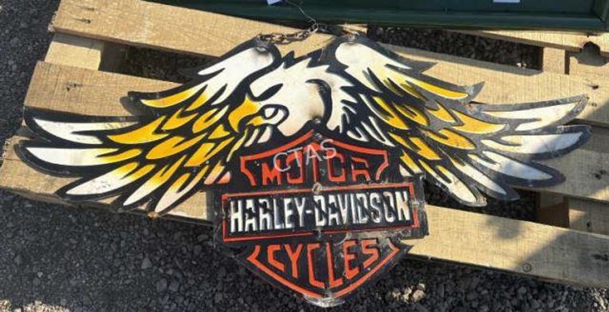 Metal Art Harley Davidson Sign