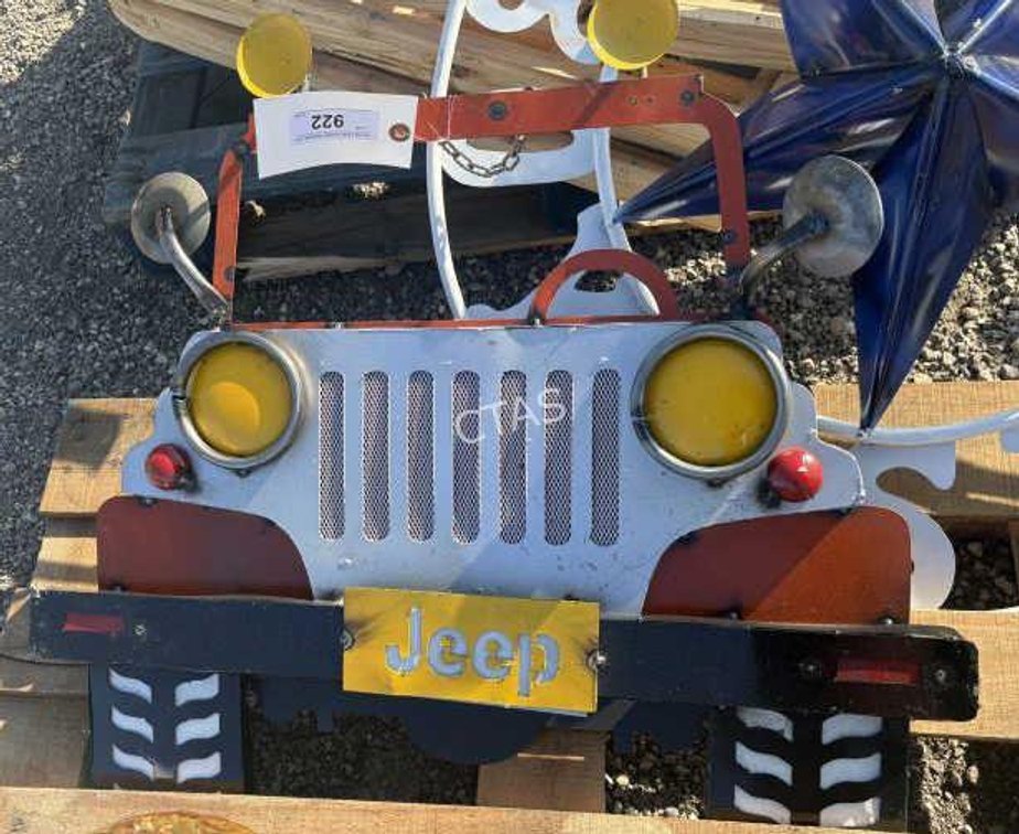Metal Art Jeep Sign