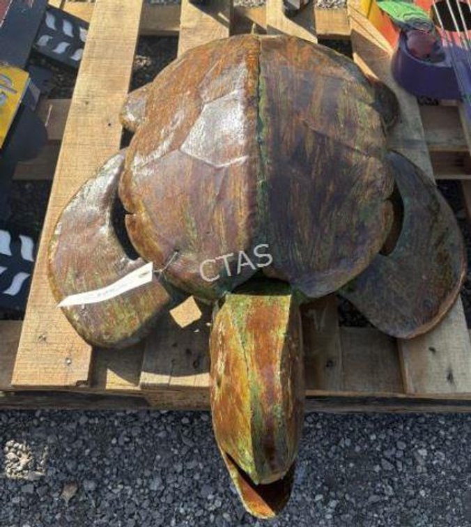 Metal Art Brown Turtle