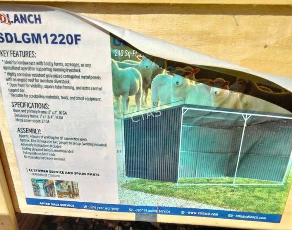 Galvanized Metal Livestock Shed
