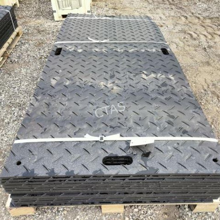 (15) Diamond Plated Ground Protection Mats 41"x8'