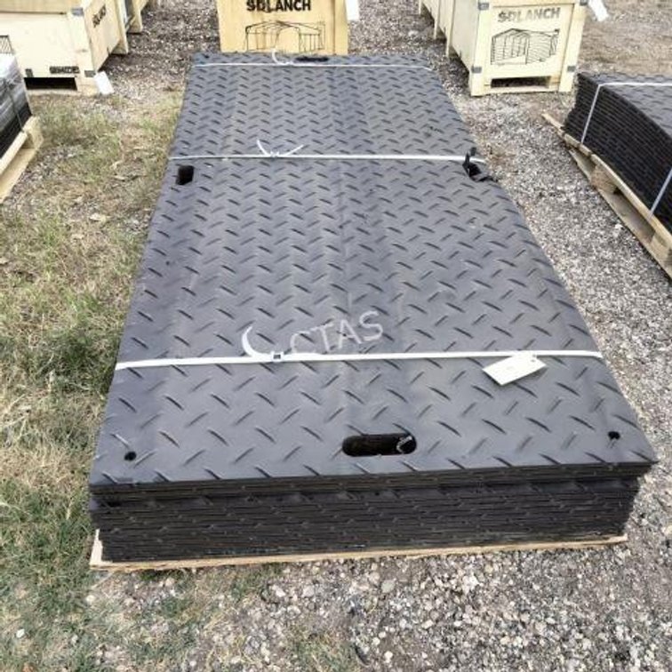 (15) Diamond Plated Ground Protection Mats 41"x8'