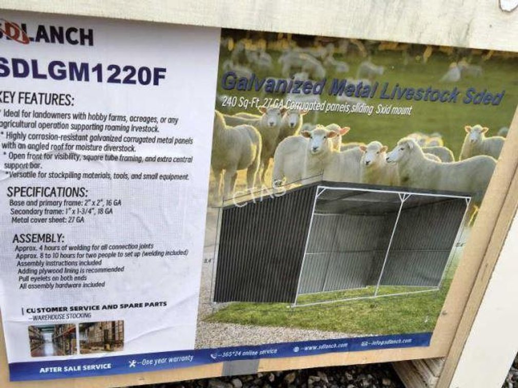 Galvanized Metal Livestock Shed