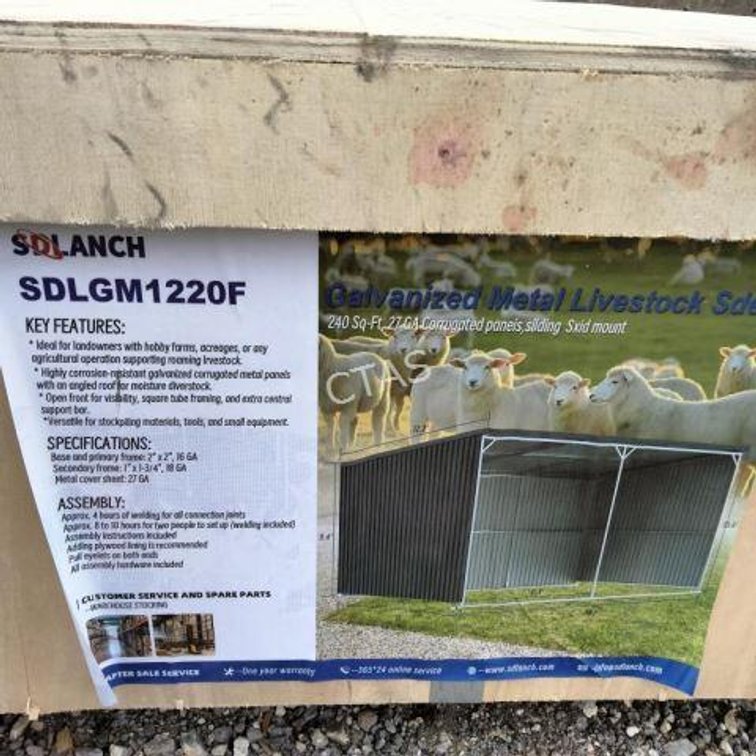 Galvanized Metal Livestock Shed