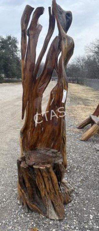 Carved Tree Trunk Chair