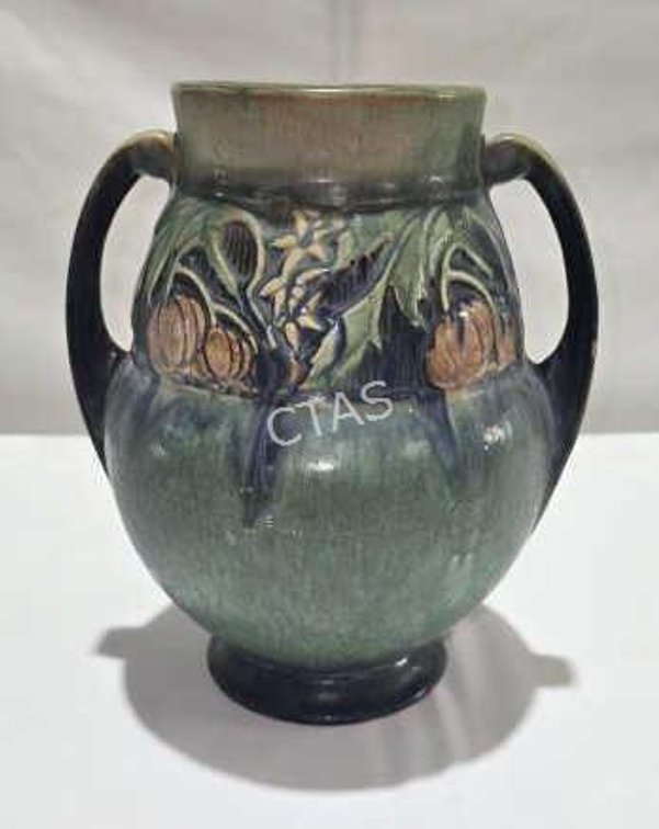Roseville Baneda Green Vase 596-9