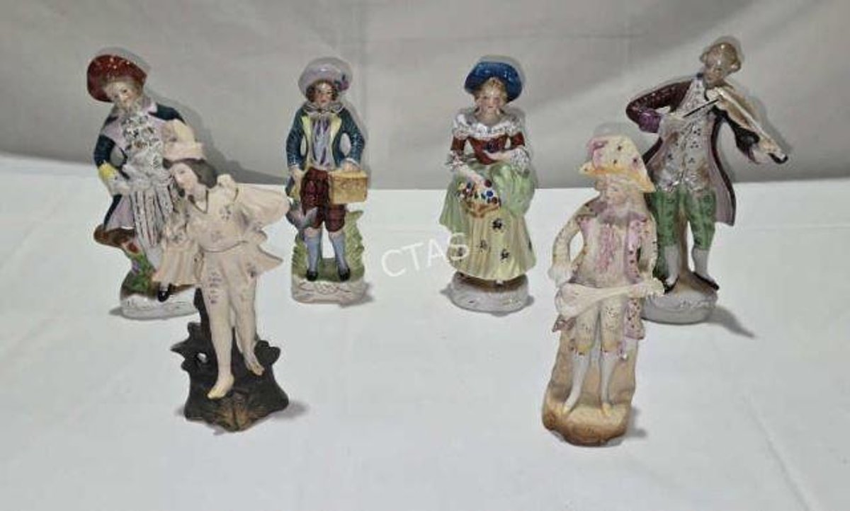 Hand Painted Porcelain Historical Figurines