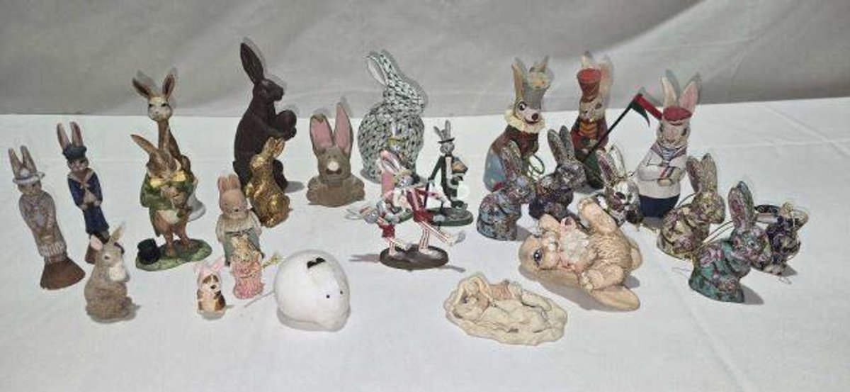 Bunny Figurines & Cloisone Bunny Ornaments