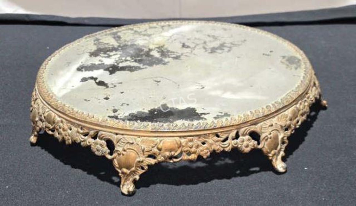 Vintage Vanity or Centerpiece Plateau Mirror