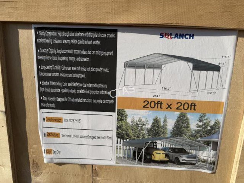 20' x 20' Carport Without Side Walls